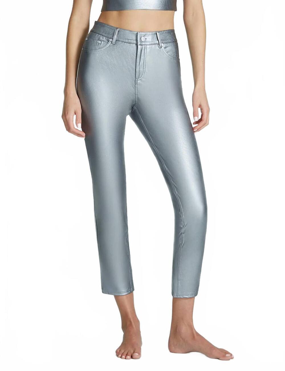 NEW COMMANDO faux leather pant in silver